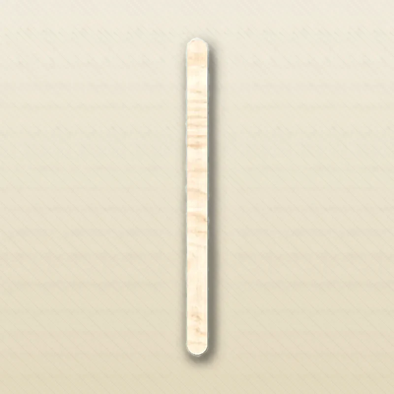 4.5 Inch Coffee Stirrers laid flat showing the 115 × 5 × 1.3 mm section