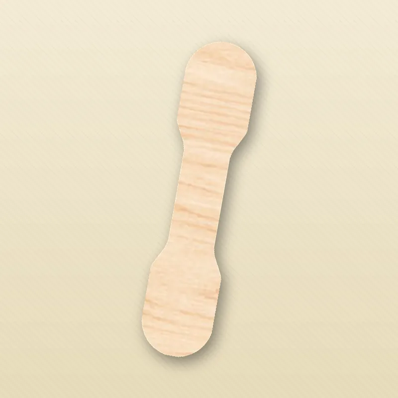 Magnum Paddle Stick — 113 mm long — food-grade poplar wood, Poplar Works